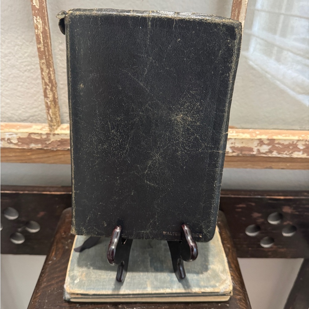Vintage Black Leather Bible